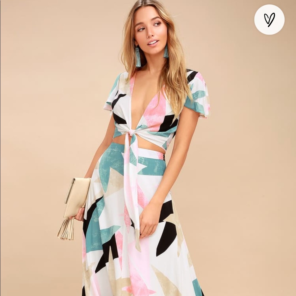 Lulus | two- piece maxi dress